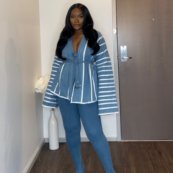 AKIRA Jackets & Blazers - Denim kimono jacket